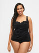 Draperet tankini, Sort, Model image number 1