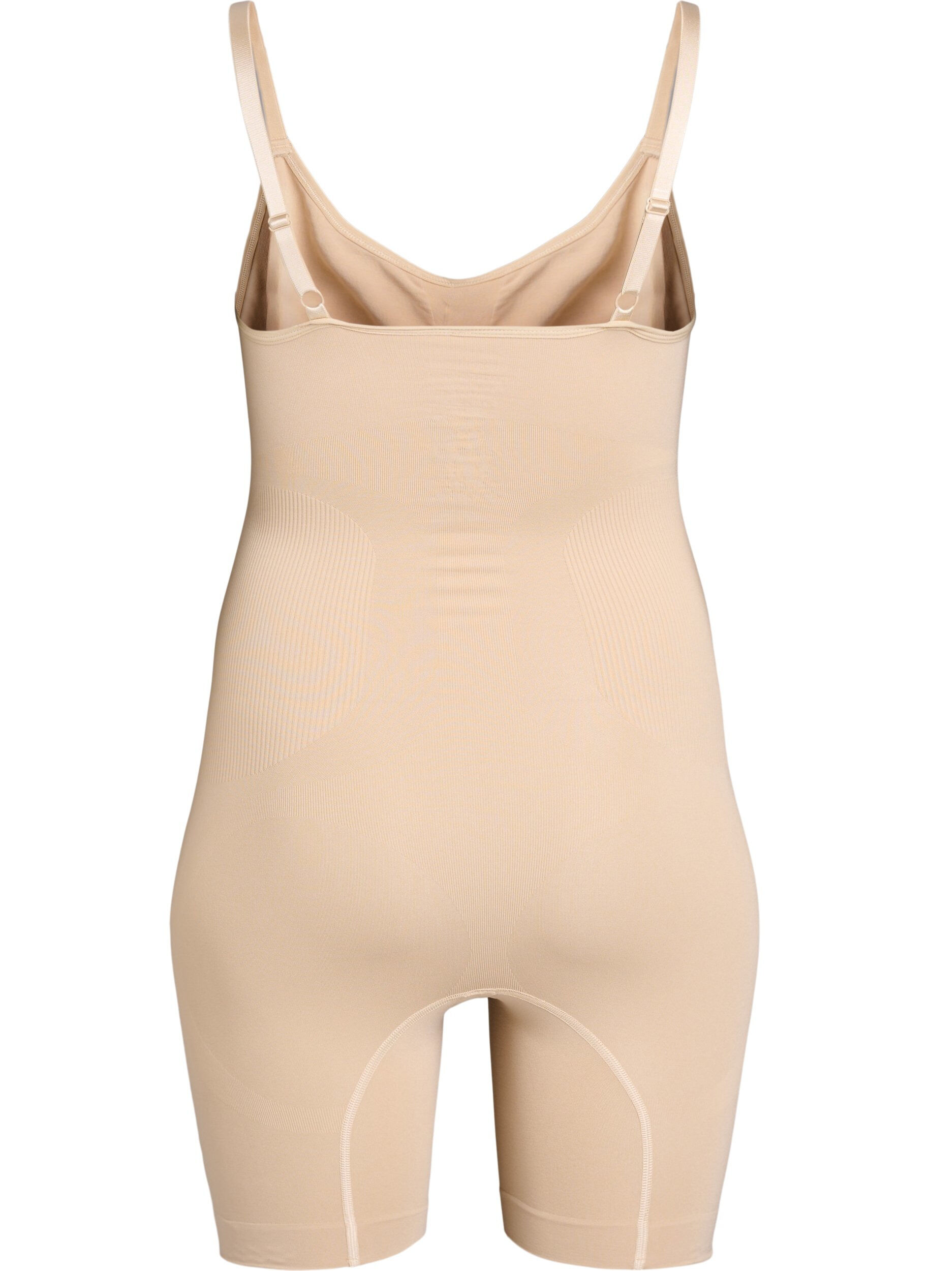Zizzi Shapewear heldragt med &aring;bning forneden, Beige, Packshot image number 1