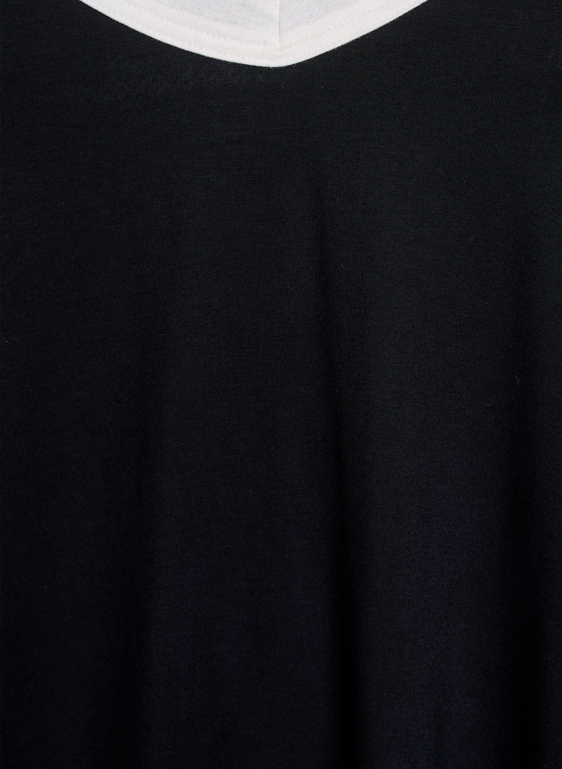 Zizzi Nattop med stropper og V-udsk&aelig;ring, Sort, Packshot image number 2