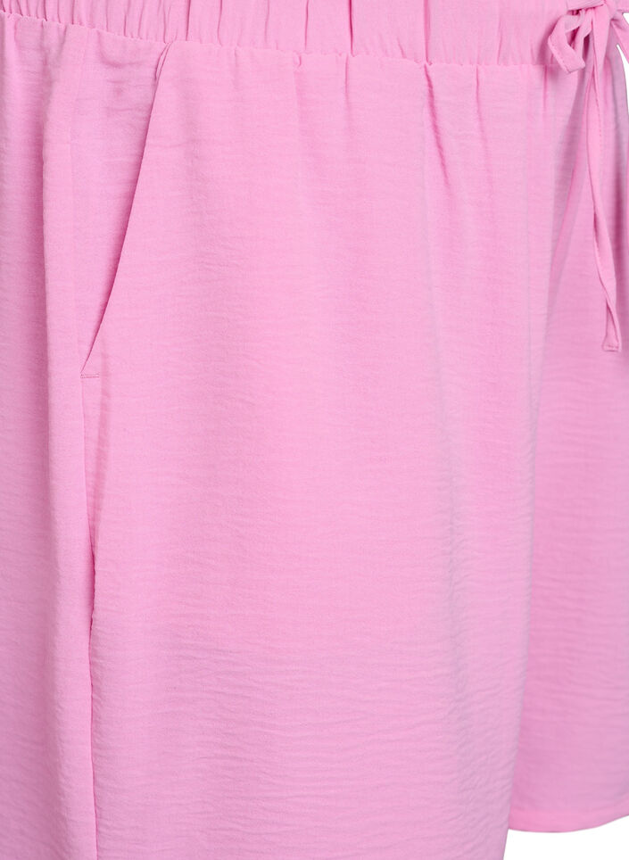Shorts med lommer og elastik i taljen, Lyser&oslash;d, Packshot image number 2