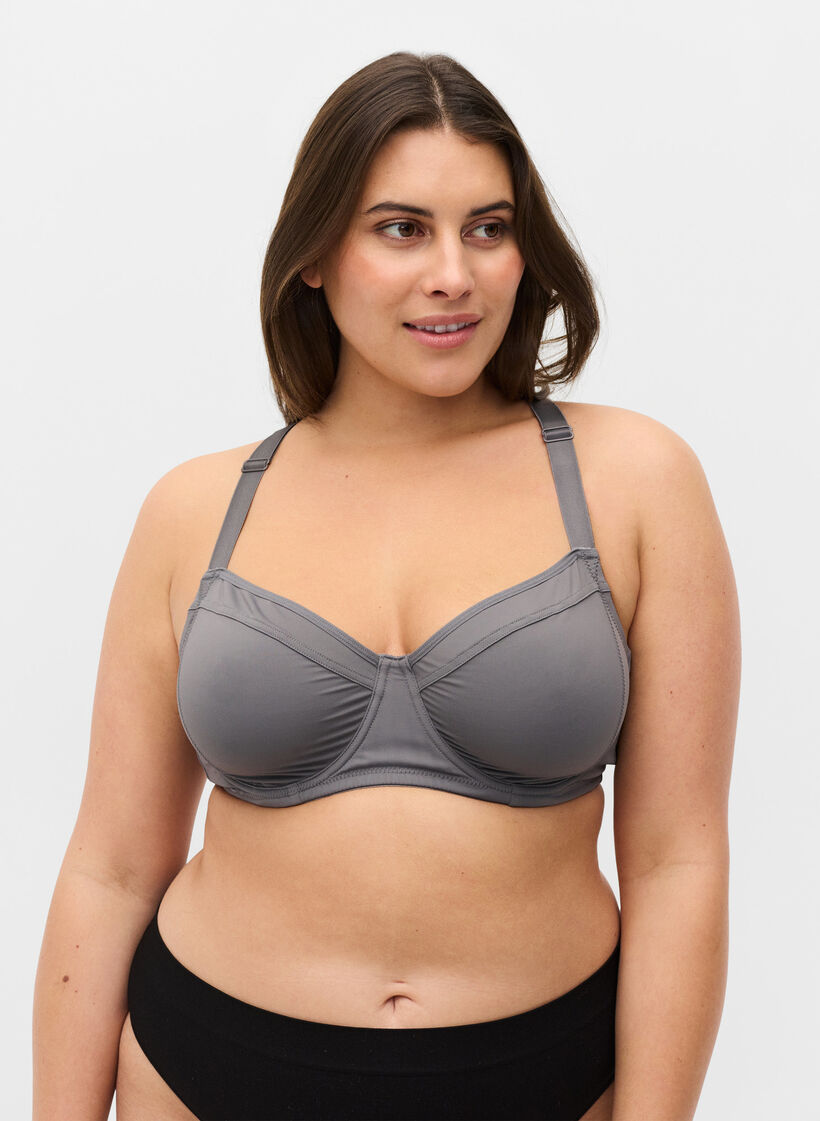Full cover bh med rygdetalje, Smoked Pearl, Model image number 0