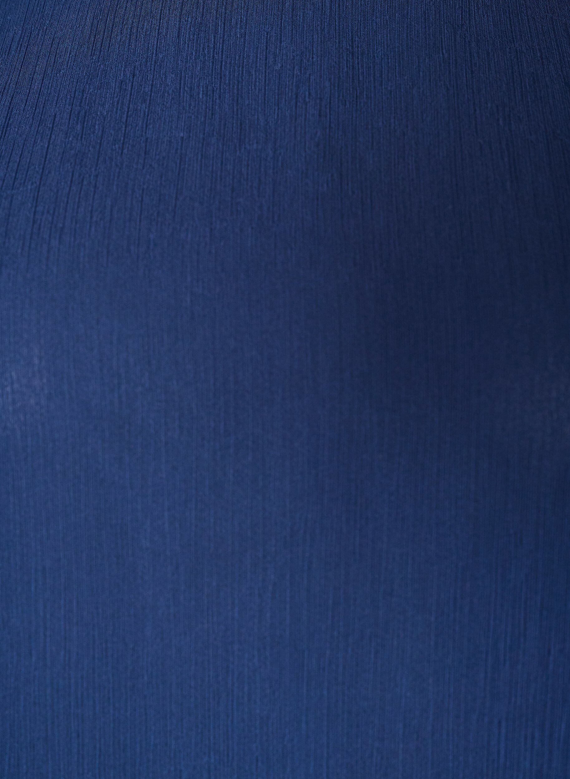 ZizziChiffonbluse med transparente &aelig;rmer, Bl&aring;, Packshot image number 2