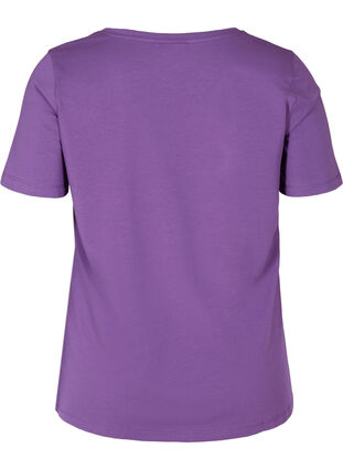 Basis t-shirt med v-hals, Majesty, Packshot image number 1