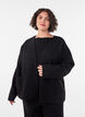 L&oslash;s cardigan med lommer, Sort, Model image number 0