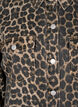 Langærmet denimkjole med leopardprint, Brown Leo AOP, Packshot image number 2