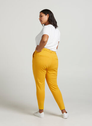 Cropped Maddison bukser, Golden Yellow, Model image number 0