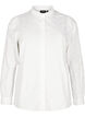 Skjorte med krave og påsyede hjerter, Hvid, Packshot image number 0