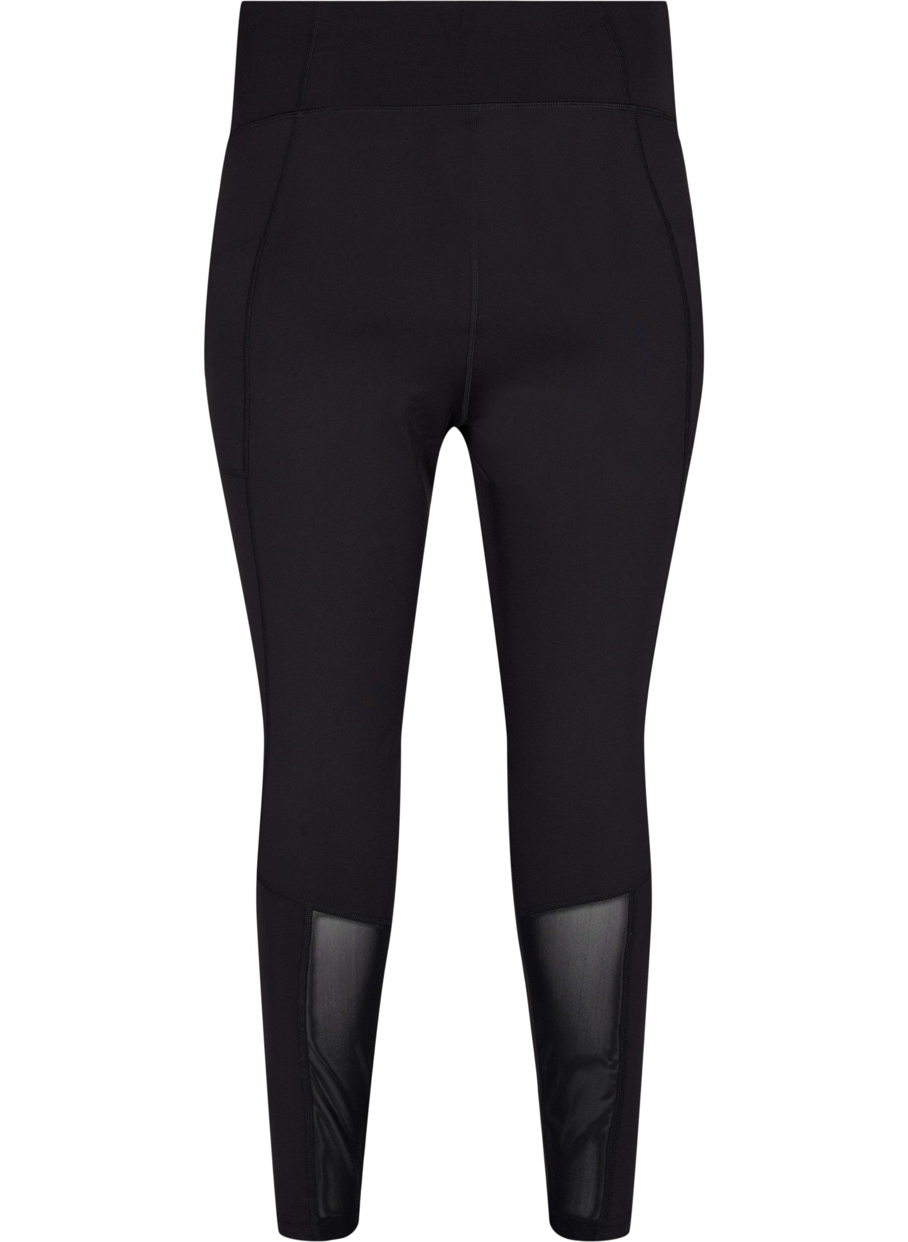 Zizzi CORE, POCKET TIGHTS - Tr&aelig;ningstights med lomme, Black, Packshot image number 1