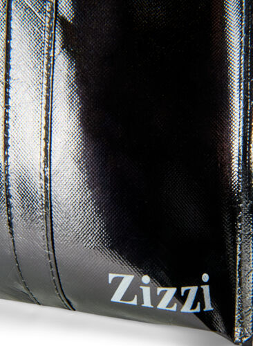 Shoppingbag med lynlås, Black, Packshot image number 2