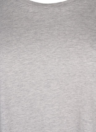 Kortærmet t-shirt i bomuldsblanding, Heather Grey Mél, Packshot image number 2