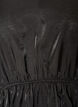 Glansfuld viskosebluse med peplum-effekt, Sort, Packshot image number 2