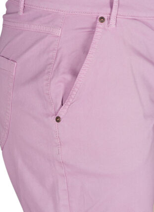 Regular fit shorts i bomuld , Lavender Mist, Packshot image number 2