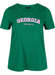 Bomulds t-shirt med tryk, Jolly Green Georgia