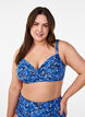 Bikini bh med b&oslash;jle og m&oslash;nster, Bl&aring;, Model image number 0