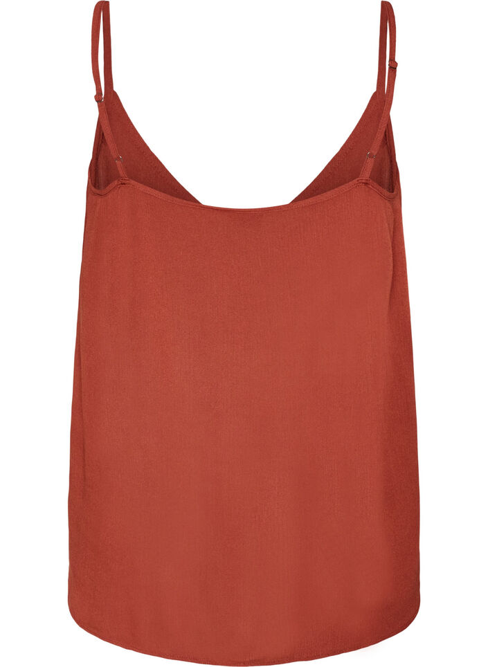 Strop top i viskose, R&oslash;d, Packshot image number 1