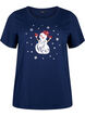 Jule t-shirts i 100% bomuld, Navy B. w. LetItSnow, Packshot image number 0