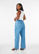 Wide leg jeans med h&oslash;j talje, Bl&aring;, Model image number 1