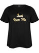 T-shirt med motiv, Sort, Packshot image number 0
