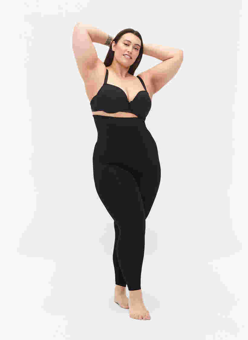 Shapewear leggings med høj talje, Black, Model image number 0