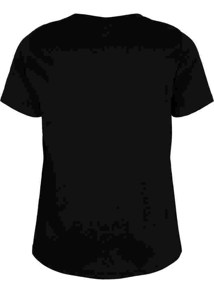 Trænings t-shirt med print, Black Don't Quit , Packshot image number 1