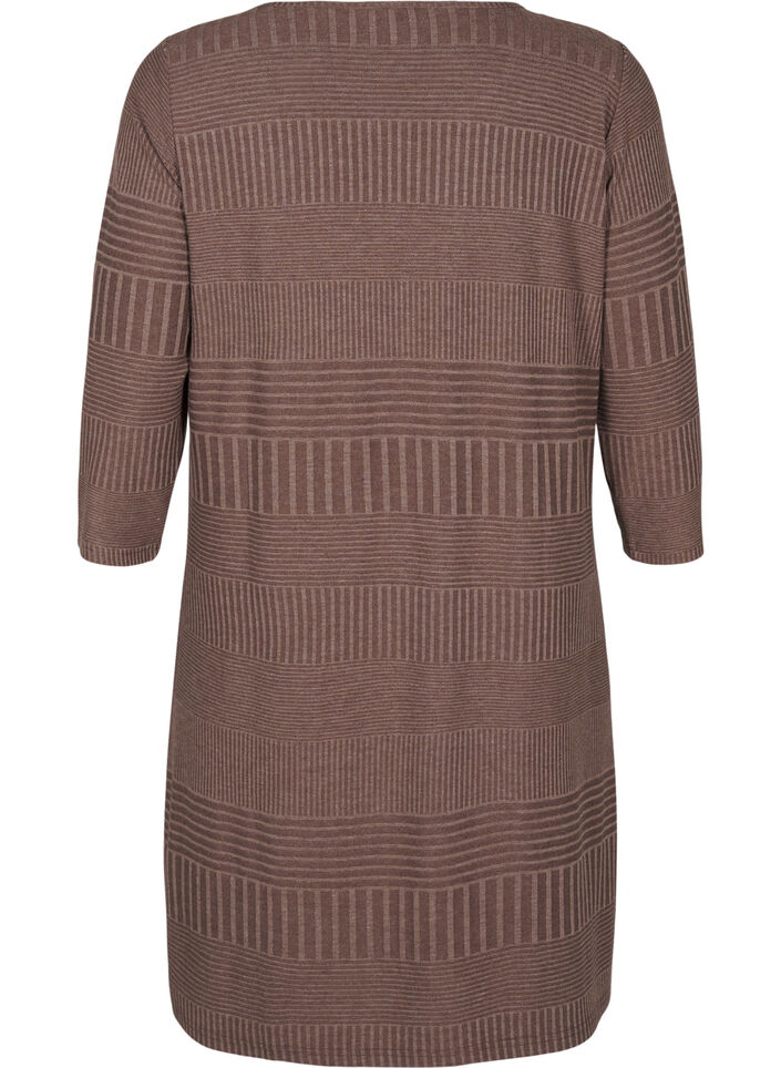 Kjole med 3/4 ærmer og stribet mønster, Ch. Martini Mel., Packshot image number 1