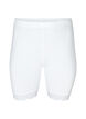 Cykelshorts med blondekant, Hvid, Packshot image number 0