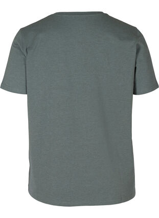 Kortærmet nat t-shirt med tryk, Balsam Green, Packshot image number 1