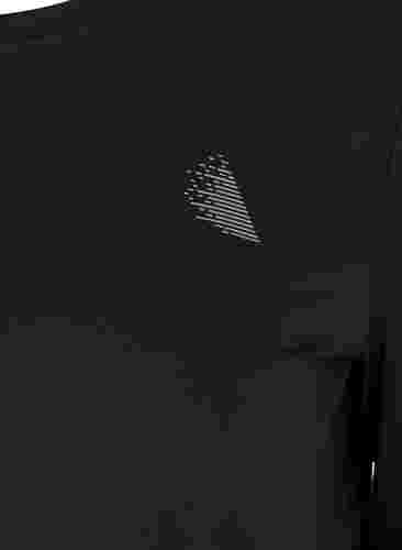 Træningsbluse med lange ærmer, Black, Packshot image number 2