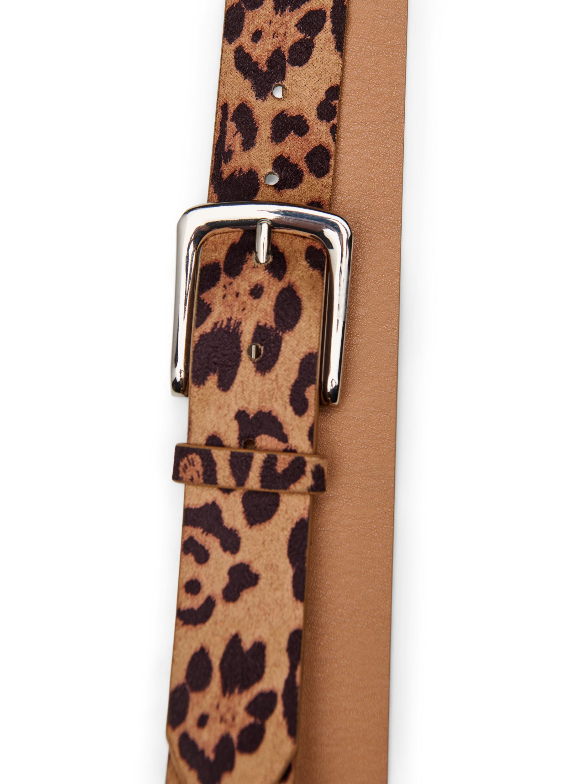 Zizzi B&aelig;lte med leopardm&oslash;nster, Brun, Packshot image number 1