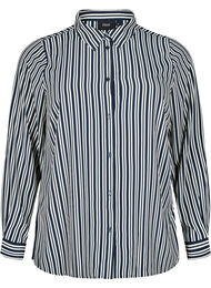 Skjorte med striber, Blå