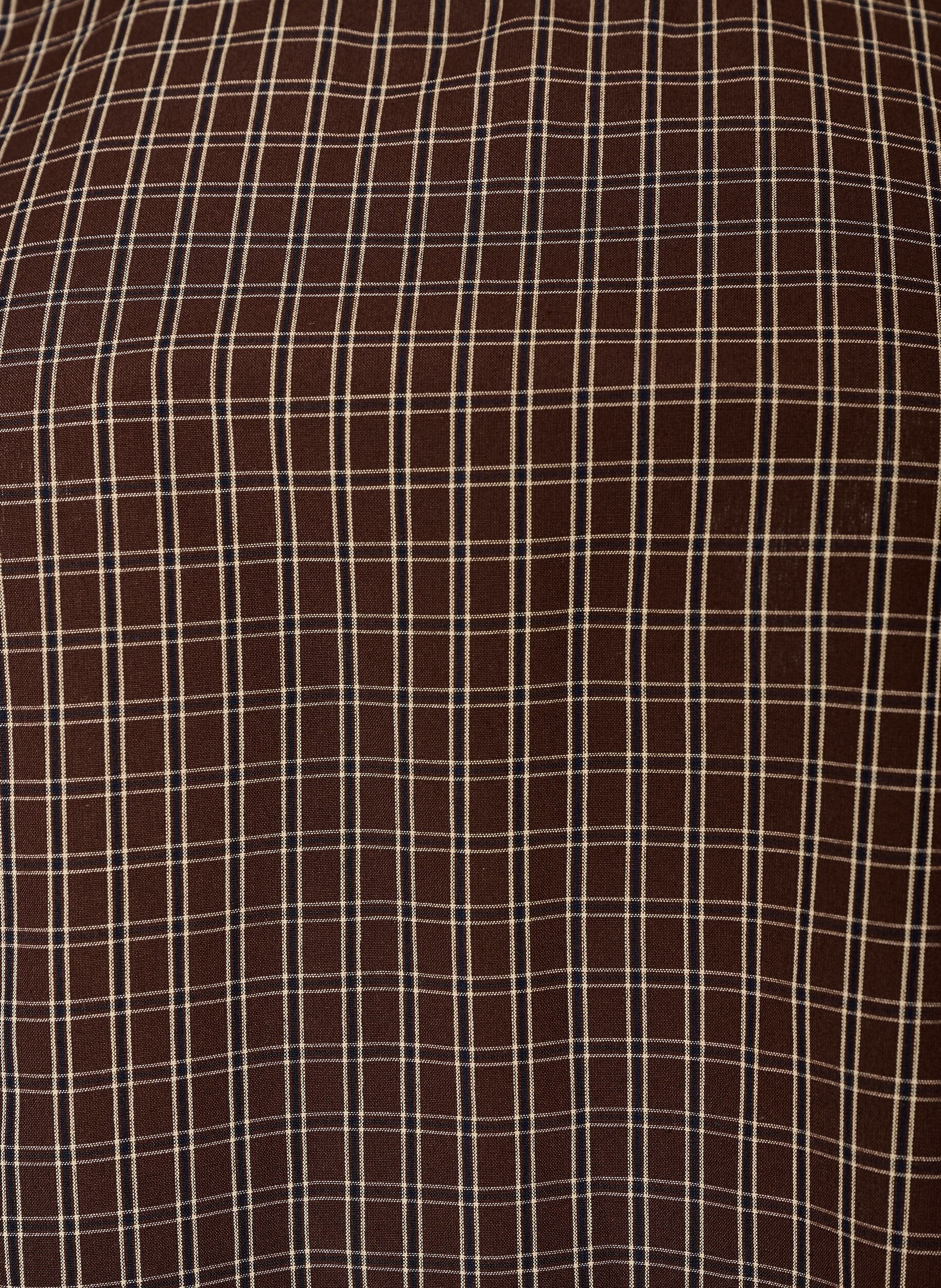 ZizziTernet top med asymmetrisk blondekant, Brun, Packshot image number 2