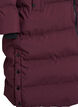Lang puffer vinterjakke med h&aelig;tte, M&oslash;rk Bordeaux, Packshot image number 3