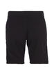 L&oslash;se shorts i bomuld med lommer, Sort, Packshot image number 1