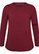 Basis jerseybluse med lange &aelig;rmer, R&oslash;d, Packshot image number 0