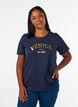 T-shirt med motiv, Bl&aring;, Model image number 0