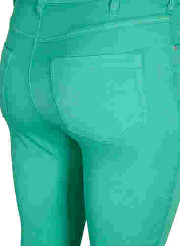Højtaljede Amy jeans med super slim fit, Holly Green, Packshot image number 3