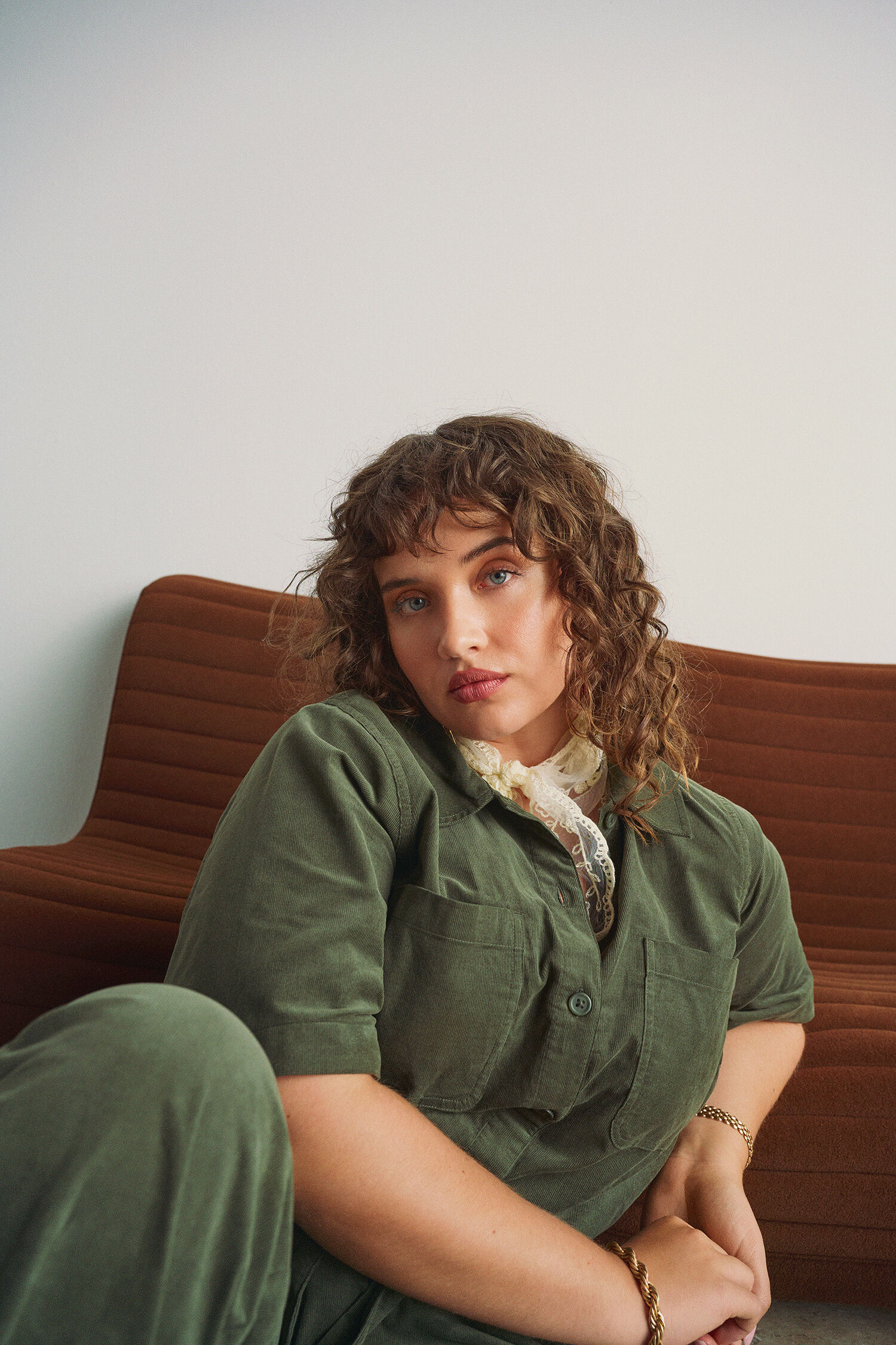 Zizzi Jumpsuit i bomuldsfl&oslash;jl, , Model