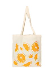 Totebag med print, Orange