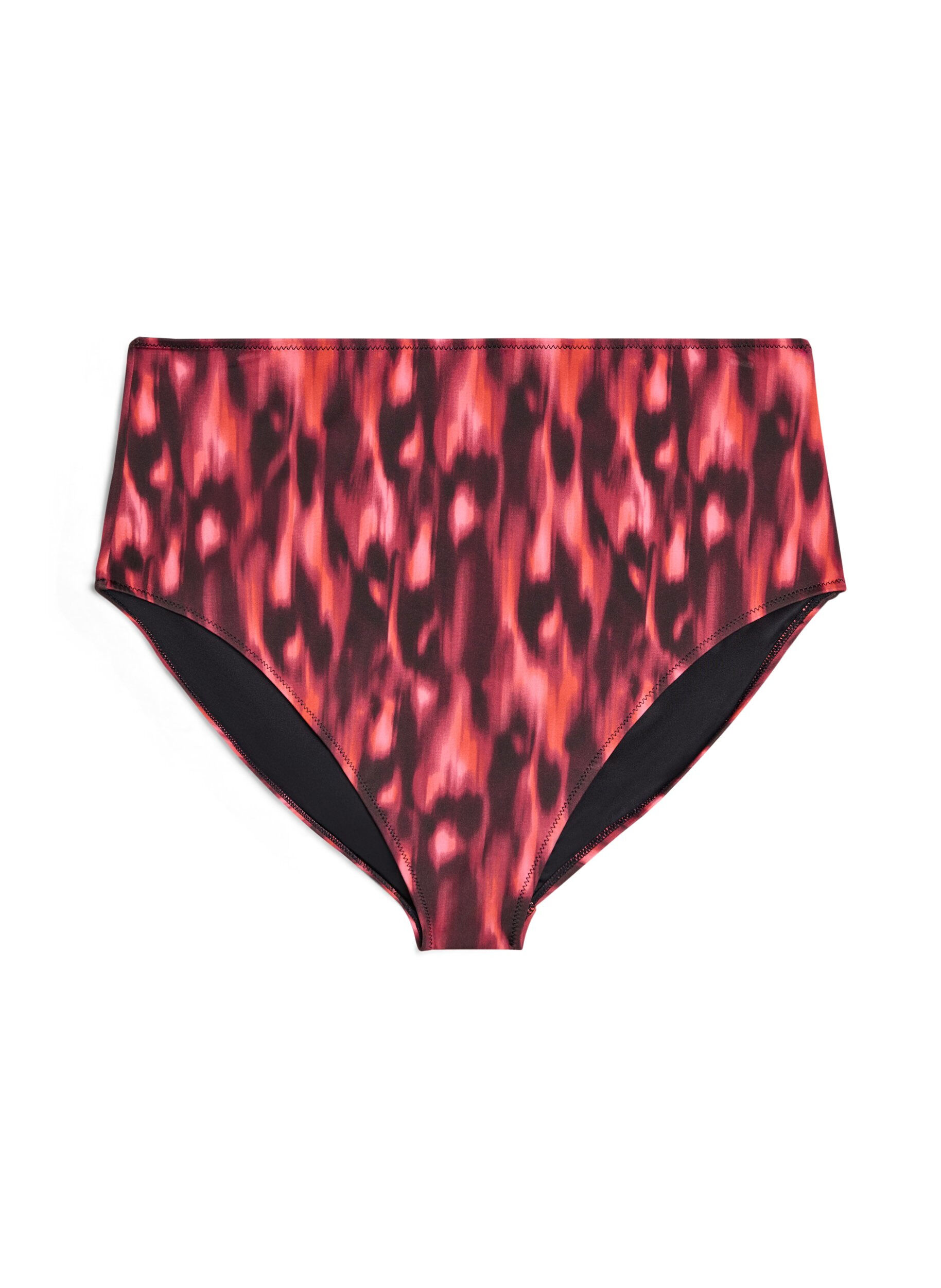 Bikinitrusser med print og h&oslash;j talje