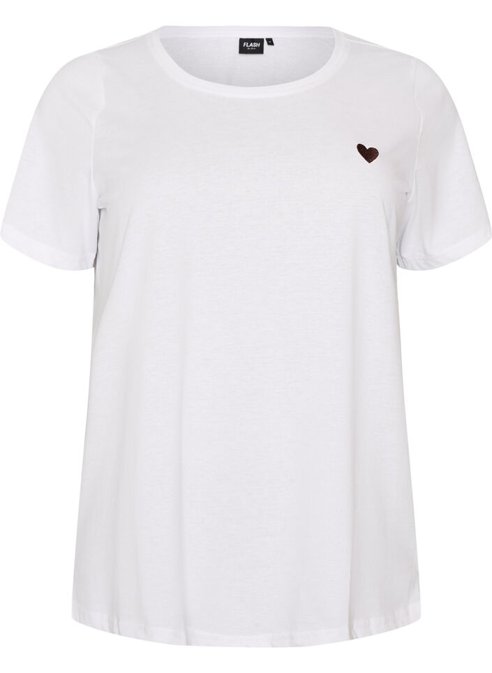 T-shirt med motiv, Hvid, Packshot image number 0