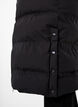 Lang puffer vinterjakke med h&aelig;tte, Sort, Model image number 3