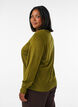 Strikcardigan med rund hals og knapper, Gr&oslash;n, Model image number 2