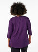 Tr&aelig;ningsbluse med 3/4 &aelig;rmer, Lilla, Model image number 2