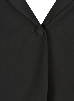 Klassisk blazer med skulderpuder, Black, Packshot image number 2