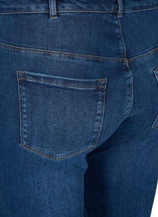 Højtaljede Amy jeans med stretch-teknologi, Blue denim, Packshot image number 3