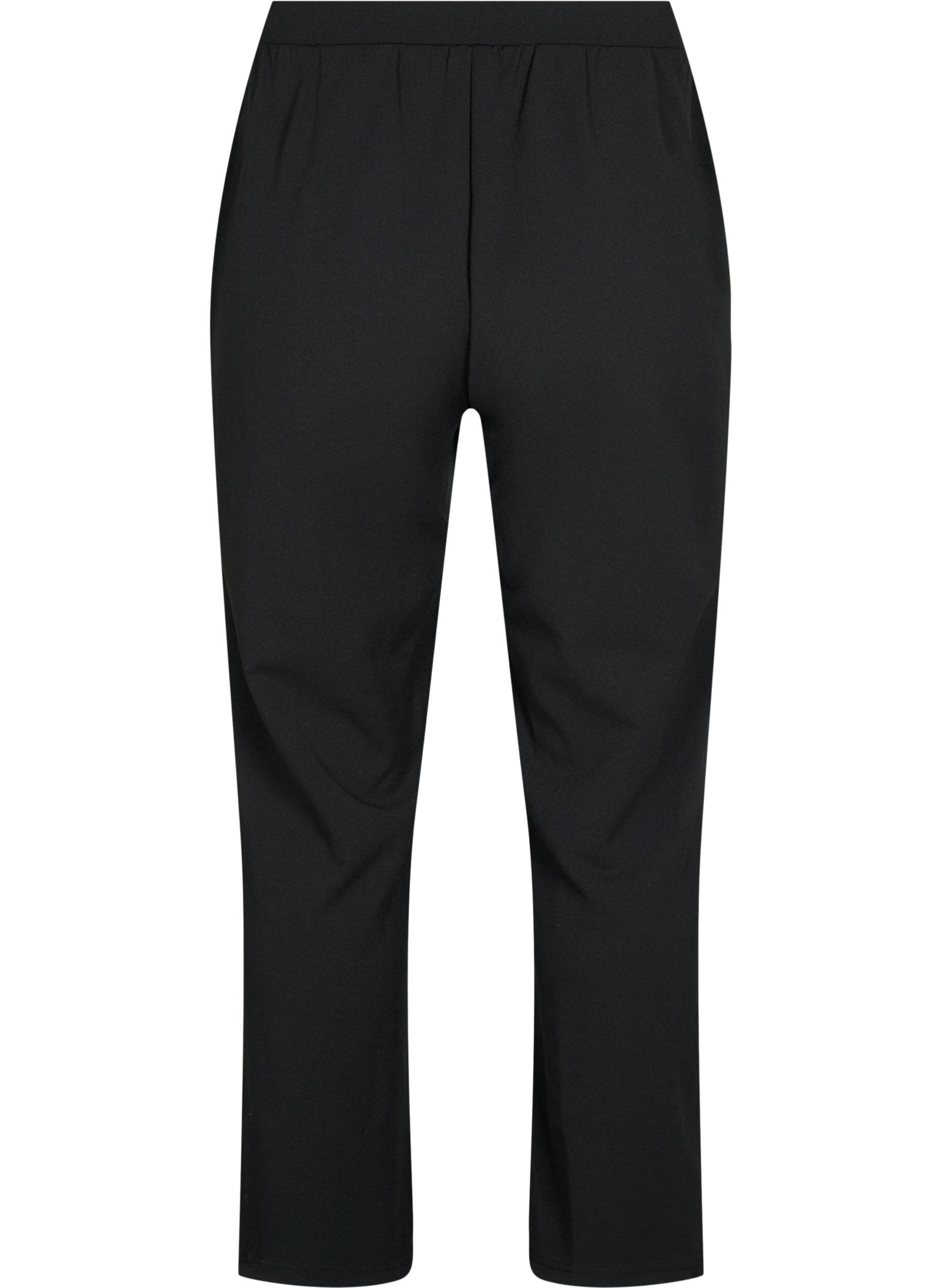 ZizziBukser med straight fit, Sort, Packshot image number 1