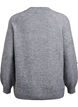 Strikbluse med perlebroderi, Gr&aring;, Packshot image number 1
