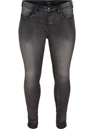 Super slim Amy jeans med h&oslash;j talje, Dark Grey Denim