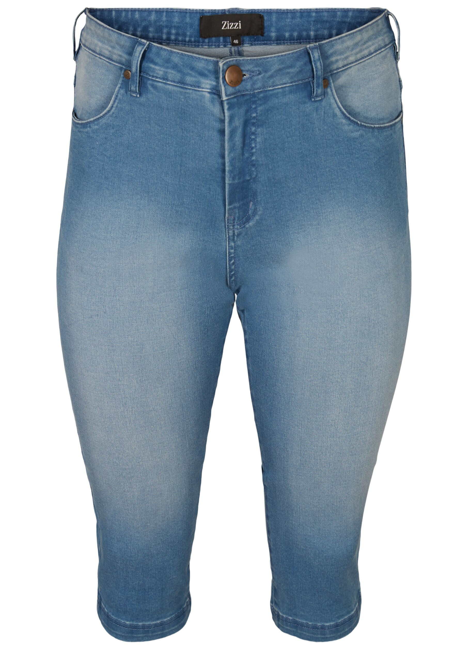 H&oslash;jtaljede Amy capri jeans med super slim fit
