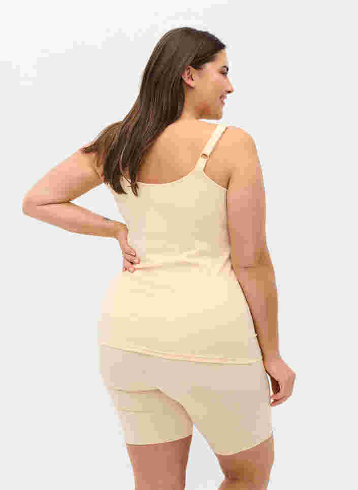 Light shapewear top med justerbare stropper, Nude, Model image number 1